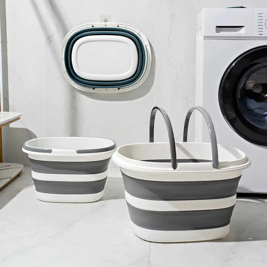 Versatile Foldable Laundry and Storage Bucket - Ideal for Dorms, Cars, and Home Organization