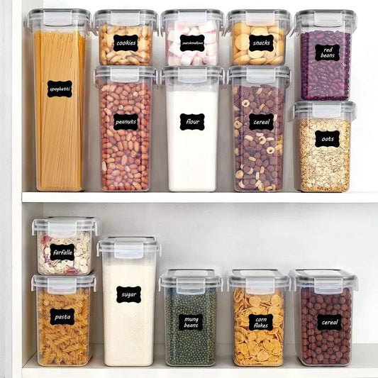 Vtopmart 32-Pack Airtight Food Storage Containers with Lids - BPA Free, Perfect for Cereal and Dry Food Organization