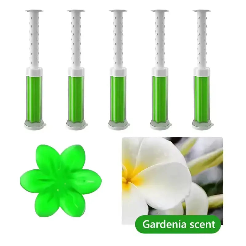 Transform Your Toilet with Our 12 Count Toilet Bowl Gel Stamp - 6 Invigorating Flower Fragrances!