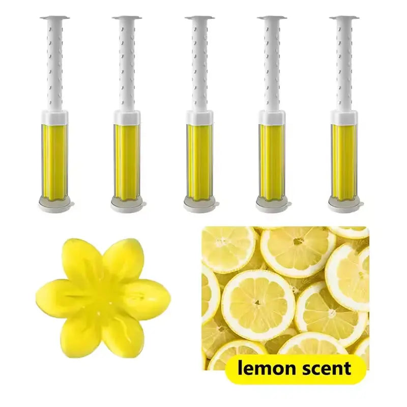 Transform Your Toilet with Our 12 Count Toilet Bowl Gel Stamp - 6 Invigorating Flower Fragrances!