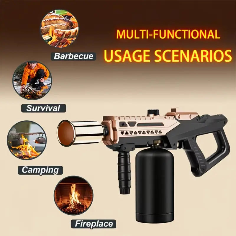 Unleash Your Culinary Creativity with the Professional Heavy Duty Propane Spray Gun - 24-Inch Adjustable Flame Control & Piezoelectric Ignition