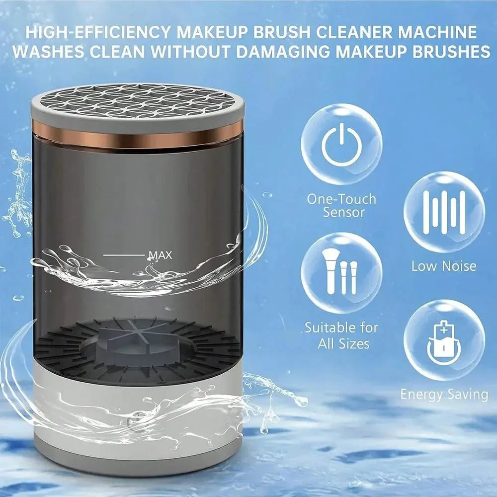 Automatic Makeup Brush Cleaner and Dryer - Fast, Efficient, and Effortless Cleaning!