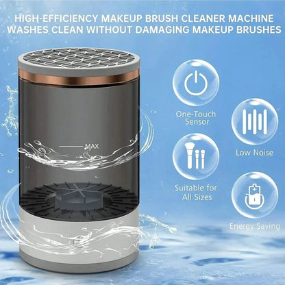 Automatic Makeup Brush Cleaner and Dryer - Fast, Efficient, and Effortless Cleaning!