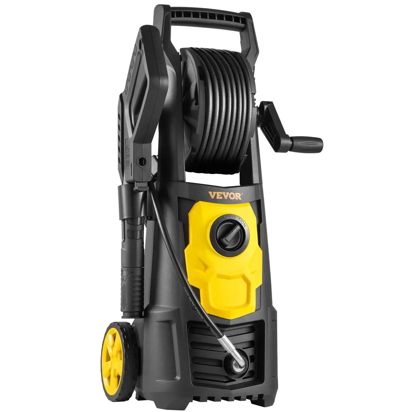 Power Up Your Cleaning with the VEVOR 2000 PSI Electric Pressure Washer - Complete with 30 Ft Hose, 5 Nozzles, and Foam Cannon for Effortless Outdoor Cleaning!