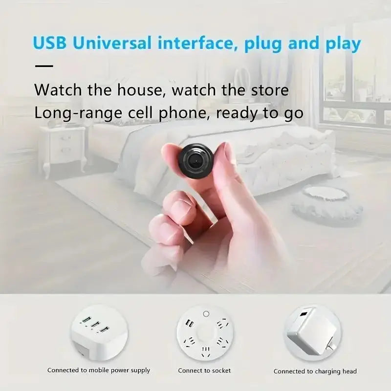 X5 Indoor Security Camera - Crystal Clear Video Recording, 480P Resolution, and Memory Card Support for Ultimate Smart Home Monitoring