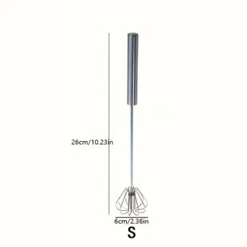 Semi-Automatic Stainless Steel Egg Beater – Upgrade Your Kitchen with Effortless Whisking for Perfect Eggs, Batters & Creams!