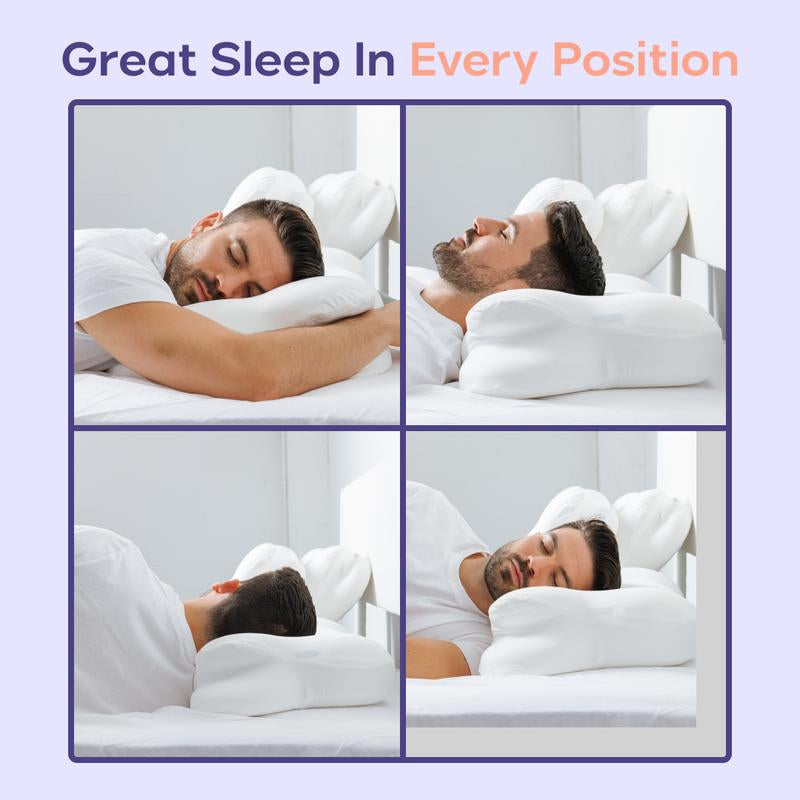 Transform Your Sleep Experience with the Mellow Sleep Cloudalign Ergonomic Pillow – The Ultimate Comfort Solution for All Sleepers!