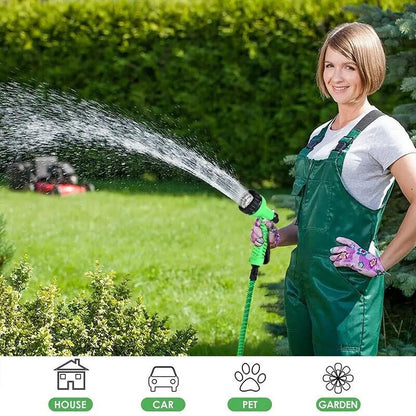 Transform Your Gardening Experience with Our Versatile Expanding Garden Hose – Choose From 25, 50, 75, or 100FT with a Multi-Function Spray Nozzle!