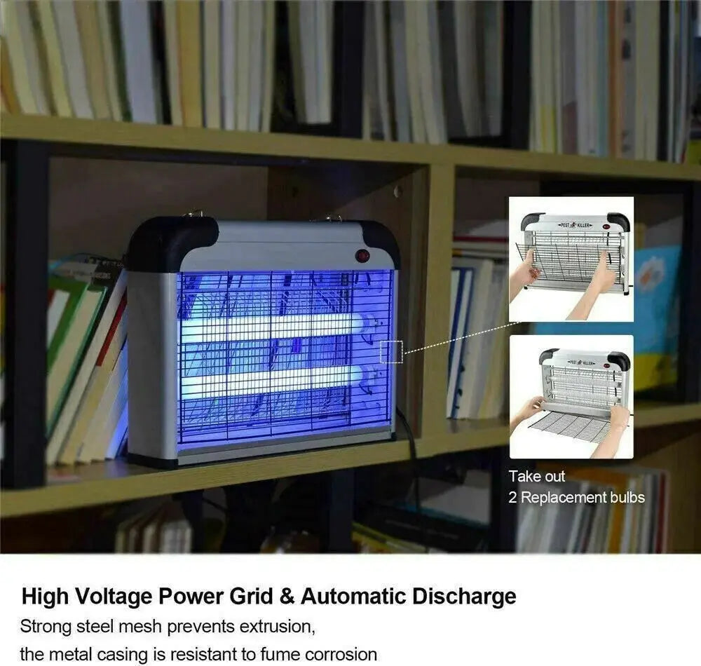 Powerful Electric Mosquito Zapper Lamp - Ultimate Indoor Bug Killer for Your Home and Lawn