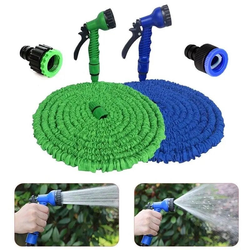 Transform Your Gardening Experience with Our Versatile Expanding Garden Hose – Choose From 25, 50, 75, or 100FT with a Multi-Function Spray Nozzle!