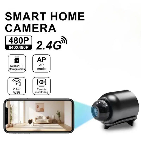 X5 Indoor Security Camera - Crystal Clear Video Recording, 480P Resolution, and Memory Card Support for Ultimate Smart Home Monitoring
