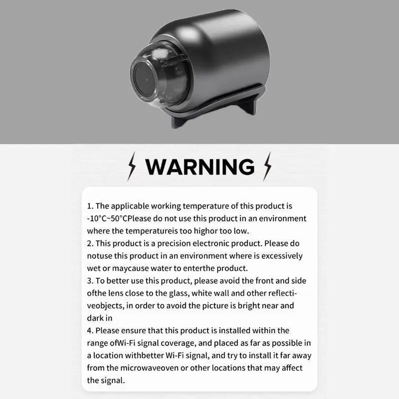 X5 Indoor Security Camera - Crystal Clear Video Recording, 480P Resolution, and Memory Card Support for Ultimate Smart Home Monitoring