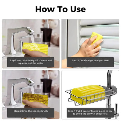 Transform Your Cleaning Routine with the Ultimate Damp Clean Duster Sponge - Perfect for Blinds, Glass, Baseboards, Vents, Railings, Mirrors, and Windows