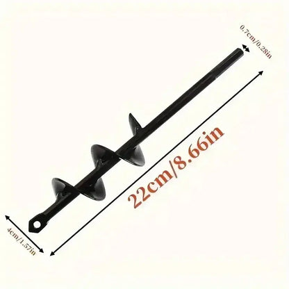 Powerful Garden Auger Bits - Effortlessly Dig Holes for Bulbs and Bedding Plants with Solid Steel Hexagonal Shaft Drill