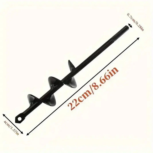 Powerful Garden Auger Bits - Effortlessly Dig Holes for Bulbs and Bedding Plants with Solid Steel Hexagonal Shaft Drill