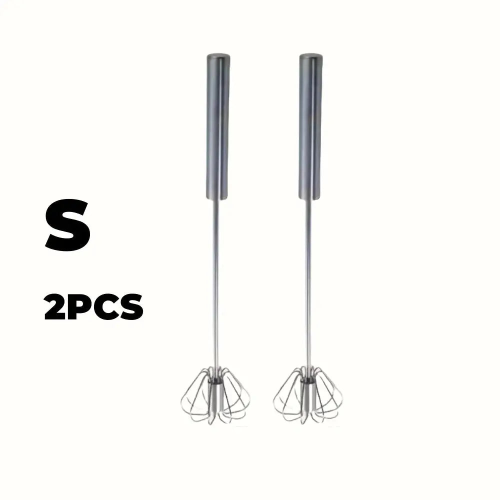 Semi-Automatic Stainless Steel Egg Beater – Upgrade Your Kitchen with Effortless Whisking for Perfect Eggs, Batters & Creams!