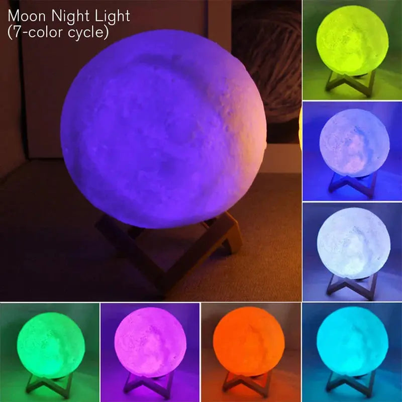 Enchanting LED Moon Light Book Light - Perfect Galaxy Night Light for Kids' Rooms, Birthday Gifts, and Cozy Bedroom Decor