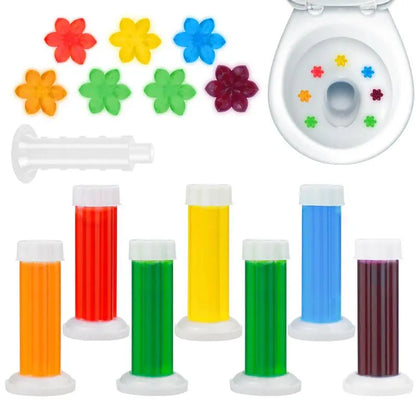 Revolutionary Toilet Gel Stamp Set - Enjoy 3 Packs of 42 Long-Lasting Flower Scented Gel Stamps for a Fresh and Inviting Bathroom!