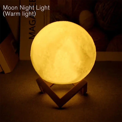 Enchanting LED Moon Light Book Light - Perfect Galaxy Night Light for Kids' Rooms, Birthday Gifts, and Cozy Bedroom Decor