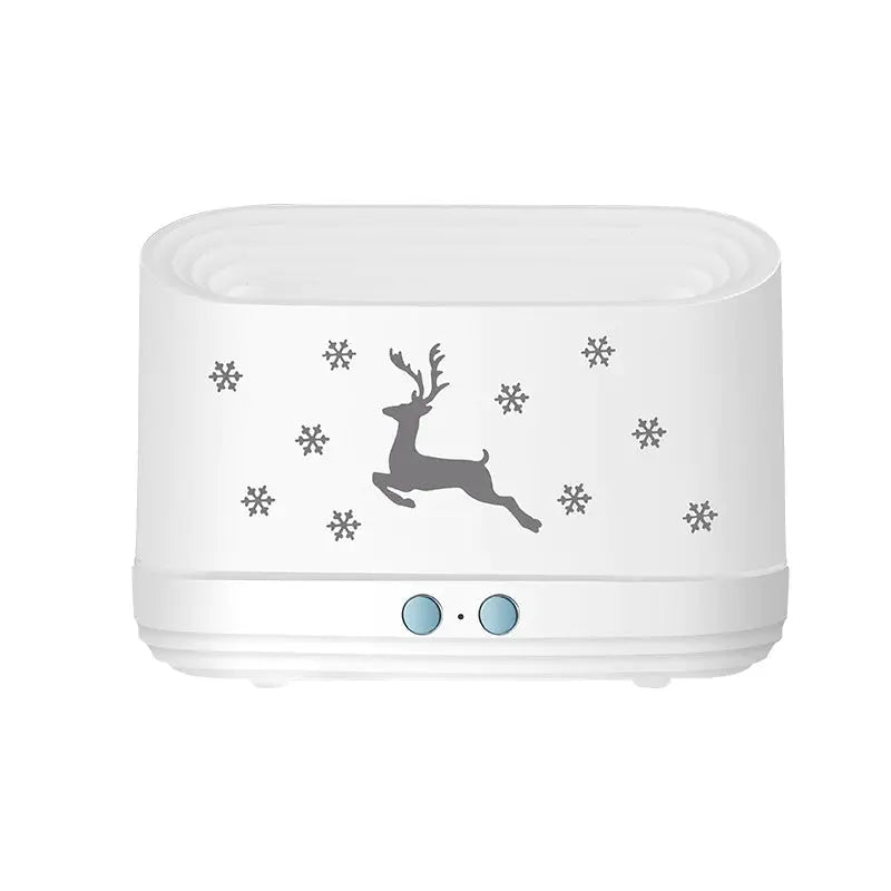 Elk Flame Humidifier Diffuser - Create a Cozy Atmosphere with this Mute Household Lamp for Christmas Home Decor