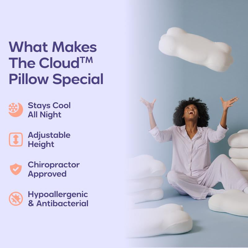 Transform Your Sleep Experience with the Mellow Sleep Cloudalign Ergonomic Pillow – The Ultimate Comfort Solution for All Sleepers!