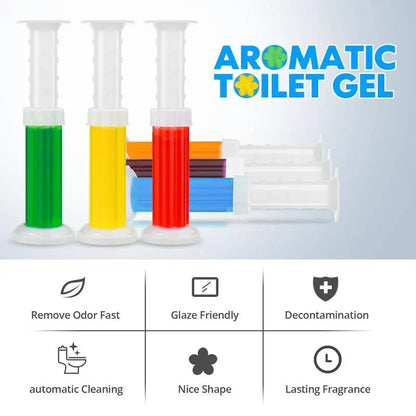 Revolutionary Toilet Gel Stamp Set - Enjoy 3 Packs of 42 Long-Lasting Flower Scented Gel Stamps for a Fresh and Inviting Bathroom!