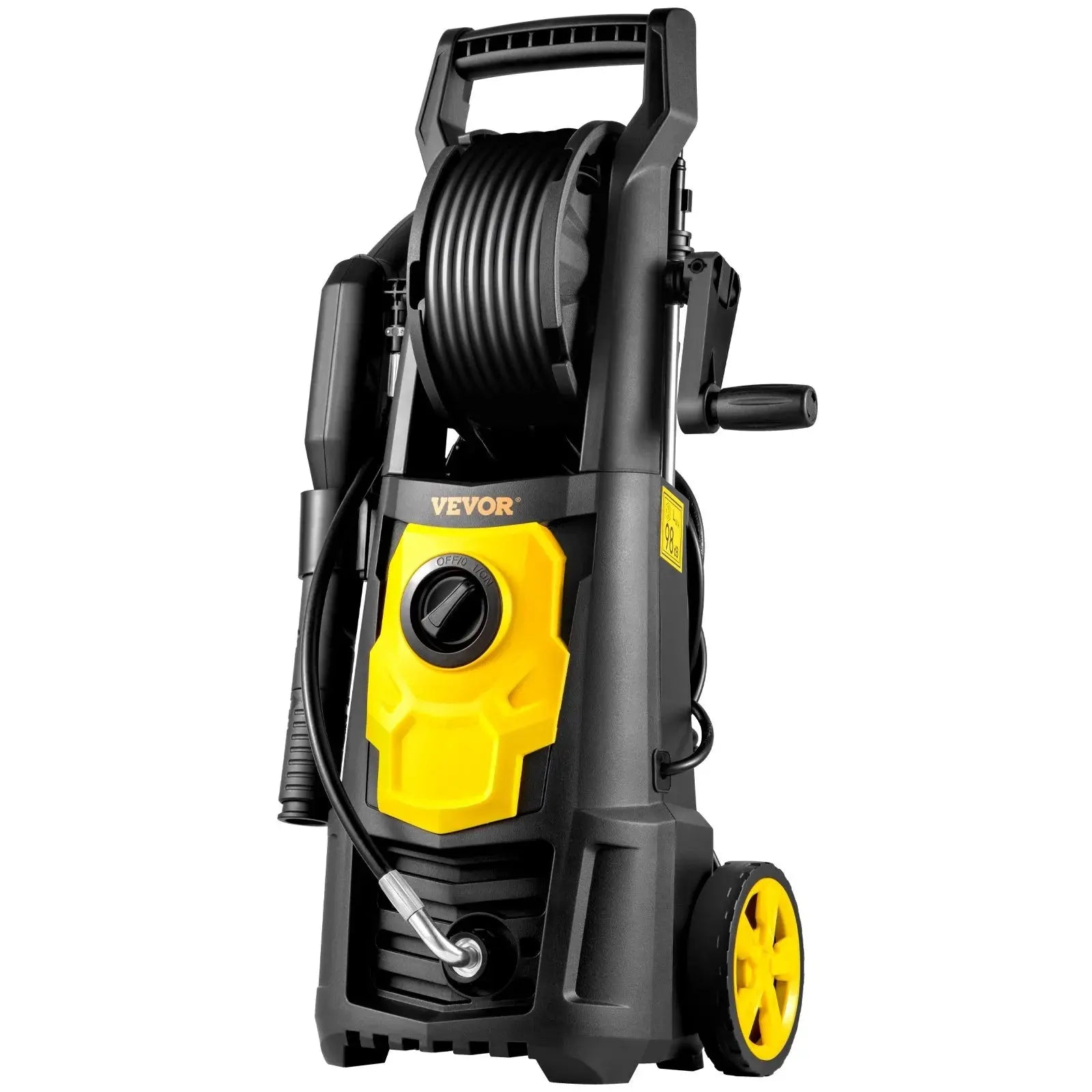 Power Up Your Cleaning with the VEVOR 2000 PSI Electric Pressure Washer - Complete with 30 Ft Hose, 5 Nozzles, and Foam Cannon for Effortless Outdoor Cleaning!