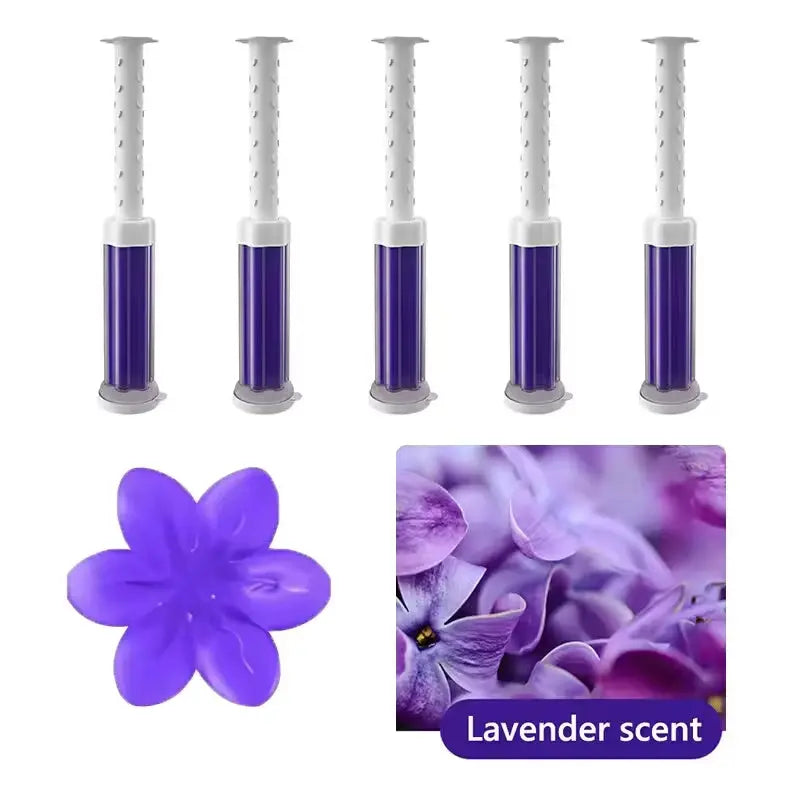 Transform Your Toilet with Our 12 Count Toilet Bowl Gel Stamp - 6 Invigorating Flower Fragrances!