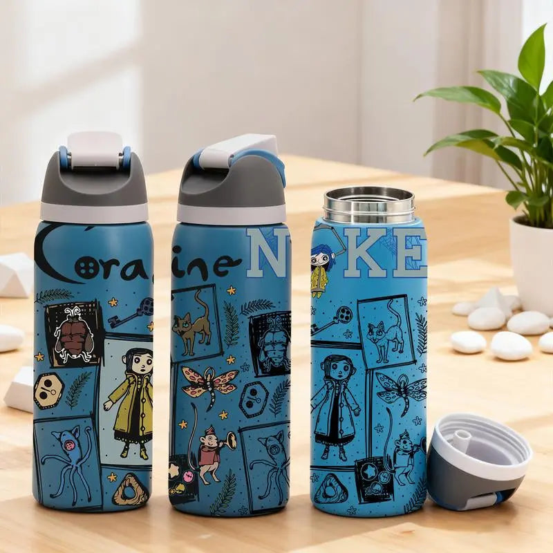 Chic Coraline Insulated Mug - Double Wall Vacuum Tumbler for Hot & Cold Drinks - Leak-Proof & Stylish - Perfect Gift for Any Occasion
