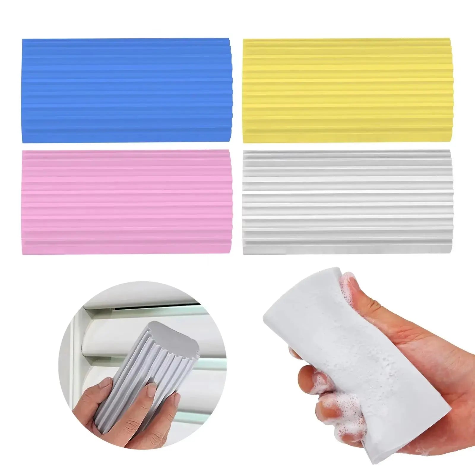 Transform Your Cleaning Routine with the Ultimate Damp Clean Duster Sponge - Perfect for Blinds, Glass, Baseboards, Vents, Railings, Mirrors, and Windows