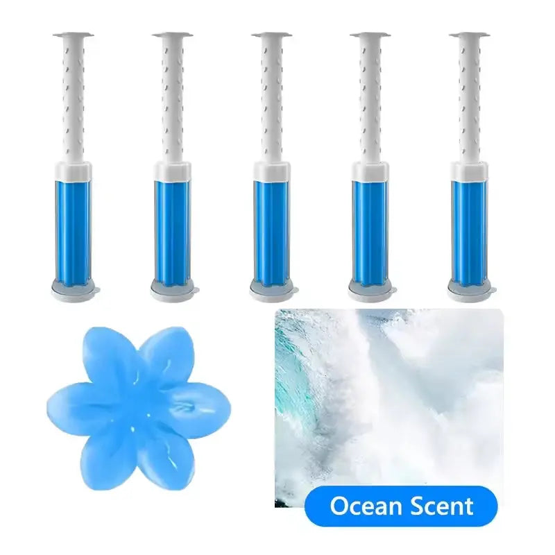 Transform Your Toilet with Our 12 Count Toilet Bowl Gel Stamp - 6 Invigorating Flower Fragrances!