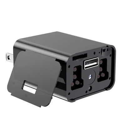 1080P Ultra HD Security Camera Charger for Pets - Night Vision & Motion Detection with 64GB Card - Perfect Home Monitoring Solution (No WIFI Required)