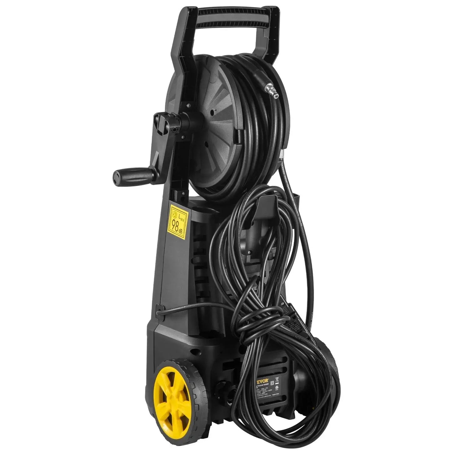 Power Up Your Cleaning with the VEVOR 2000 PSI Electric Pressure Washer - Complete with 30 Ft Hose, 5 Nozzles, and Foam Cannon for Effortless Outdoor Cleaning!