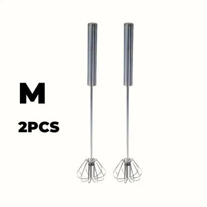 Semi-Automatic Stainless Steel Egg Beater – Upgrade Your Kitchen with Effortless Whisking for Perfect Eggs, Batters & Creams!