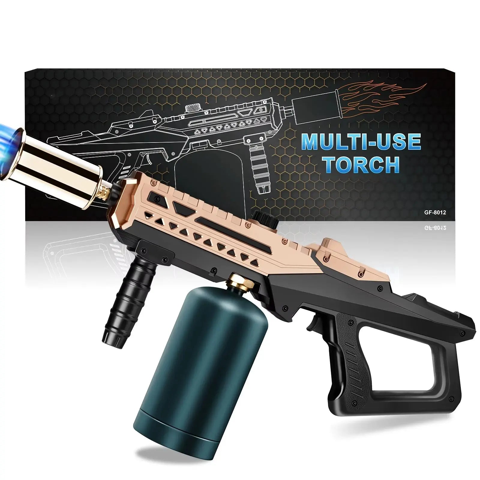 Unleash Your Culinary Creativity with the Professional Heavy Duty Propane Spray Gun - 24-Inch Adjustable Flame Control & Piezoelectric Ignition