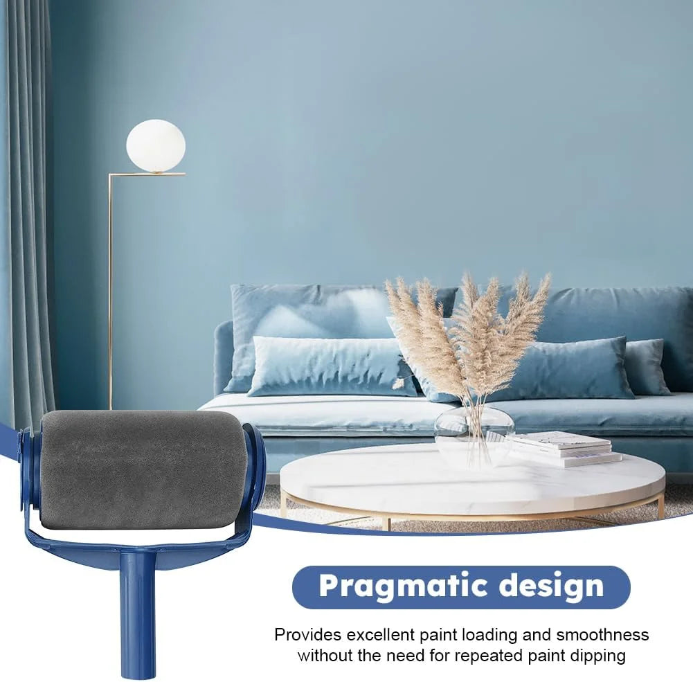 Refillable Paint Roller, DIY Home Wall Decorate Runner, Ceiling Paint Roller No Drip Kit Roller Paint Brush for Painting Ceilings Walls(8.07X6.3 Inch)