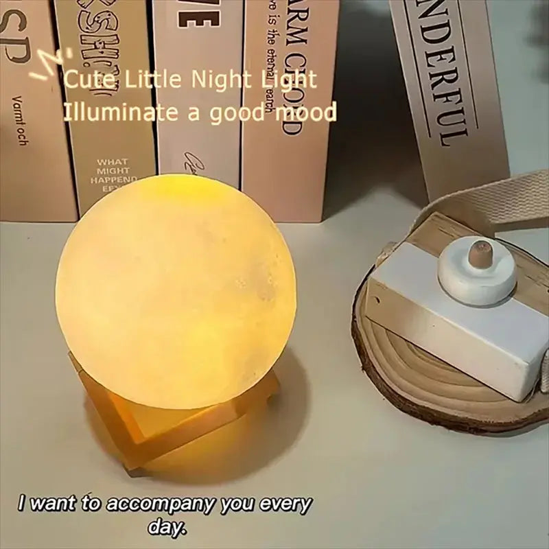 Enchanting LED Moon Light Book Light - Perfect Galaxy Night Light for Kids' Rooms, Birthday Gifts, and Cozy Bedroom Decor
