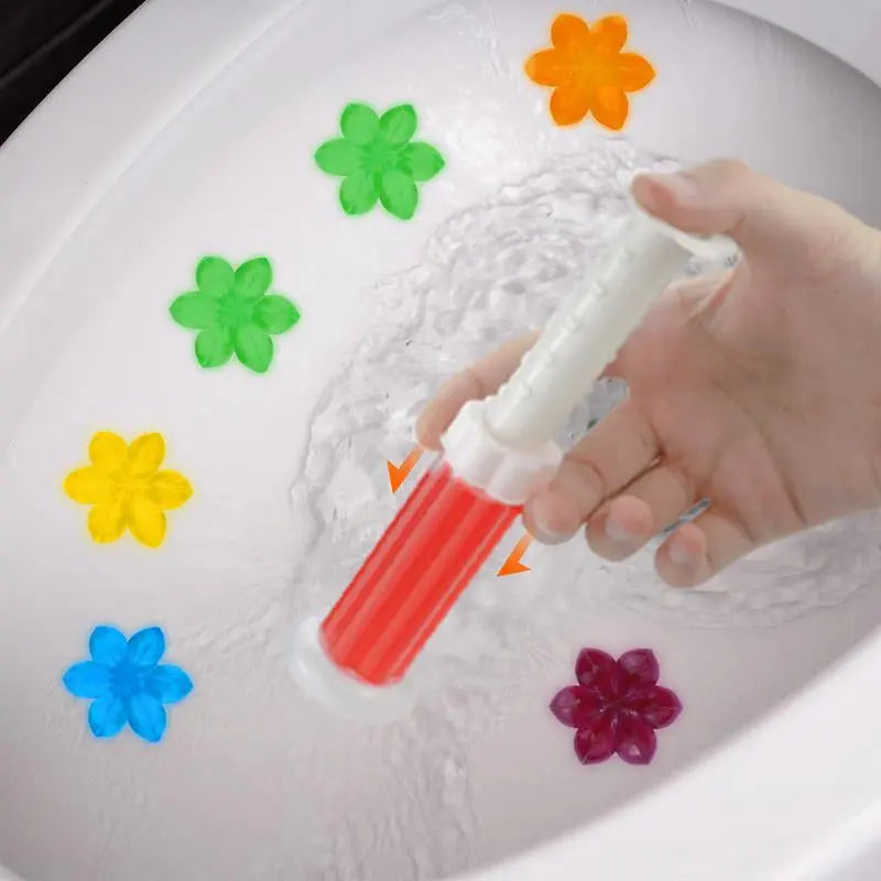 Revolutionary Toilet Gel Stamp Set - Enjoy 3 Packs of 42 Long-Lasting Flower Scented Gel Stamps for a Fresh and Inviting Bathroom!
